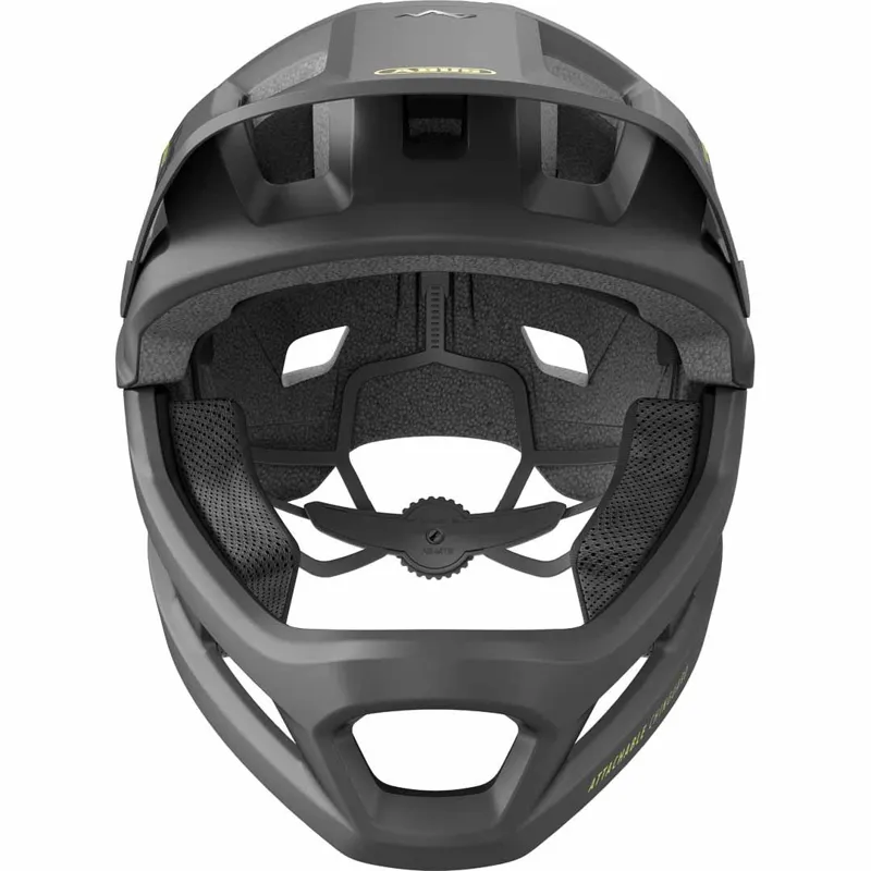 Abus Youdrop Full Face Convertible Youth Helmet in Velvet Black-1